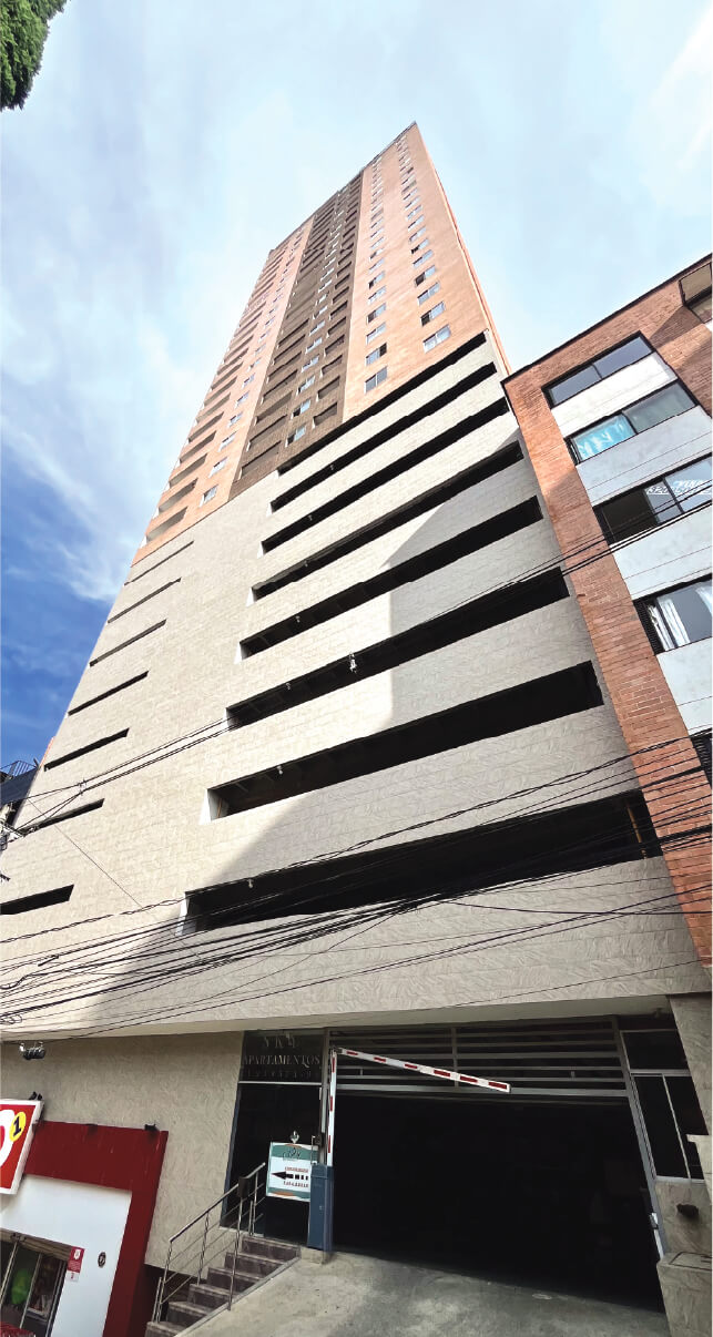 Fachada de Edificio Bello Sky